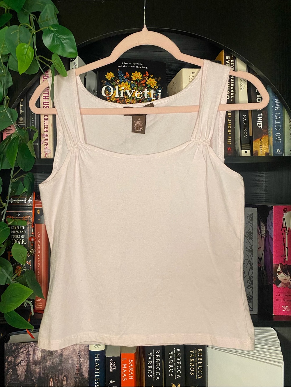 Adorable Vintage Y2K Strawberry Milk Baby Pink Kawaii Coquette Square Neck Tank